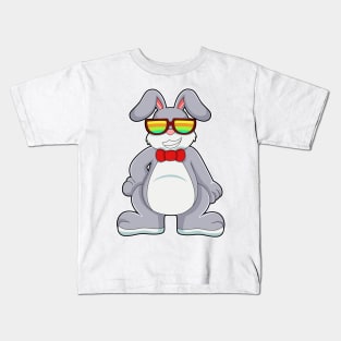 Rabbit with Sunglasses & Tie Kids T-Shirt